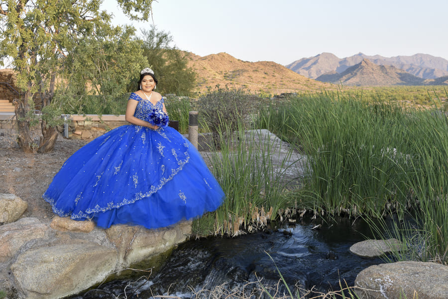 vestido color azul