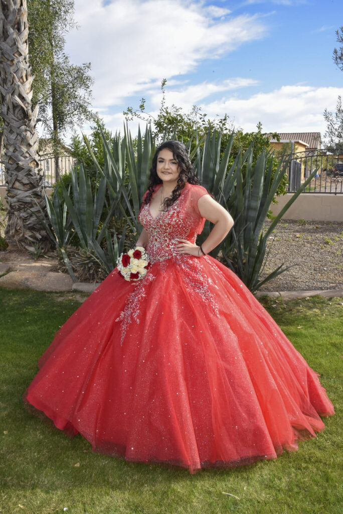 vestido color rojo