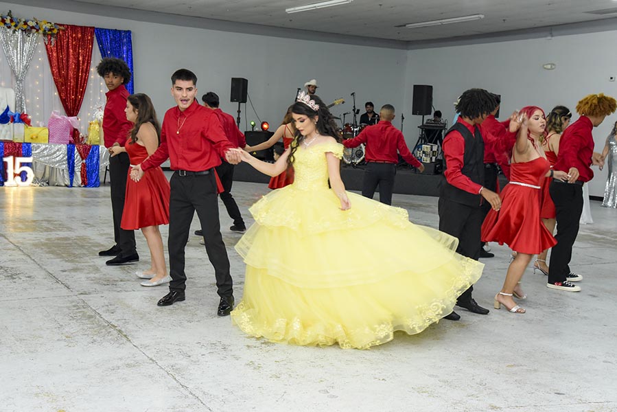 coreografía de la canción de película de vals de quinceañera